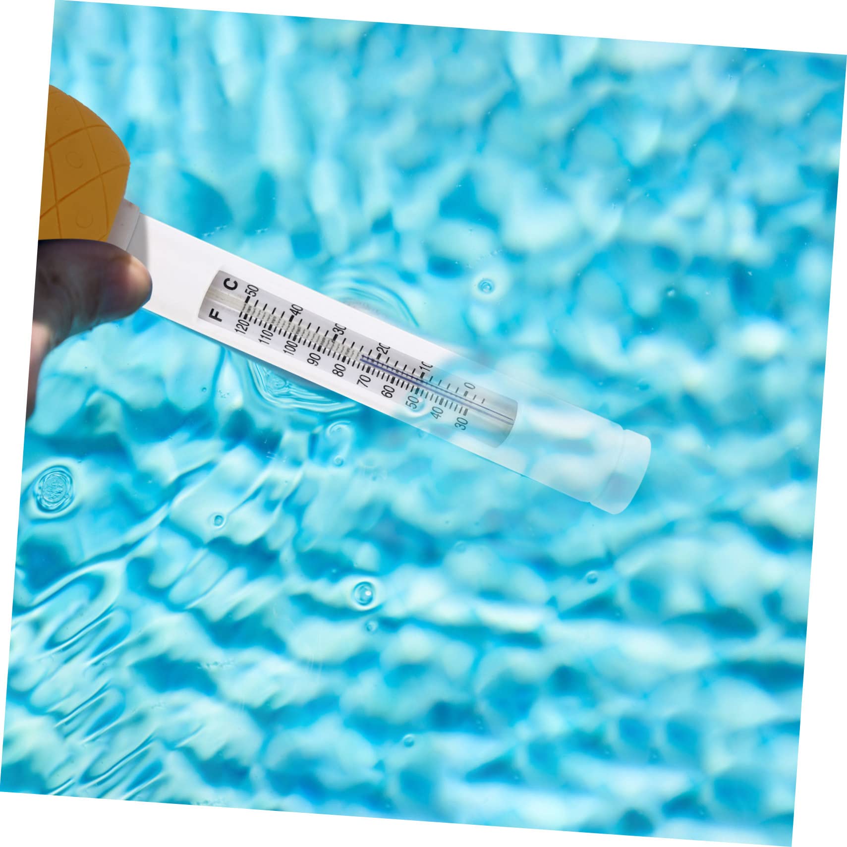 Sosoport 2pièces Thermomètre Flottant Forme De Ananas Pour Piscine Mesure Précise Température De Eau Pour Bains à Remous Et Ponds Design Attrayant
