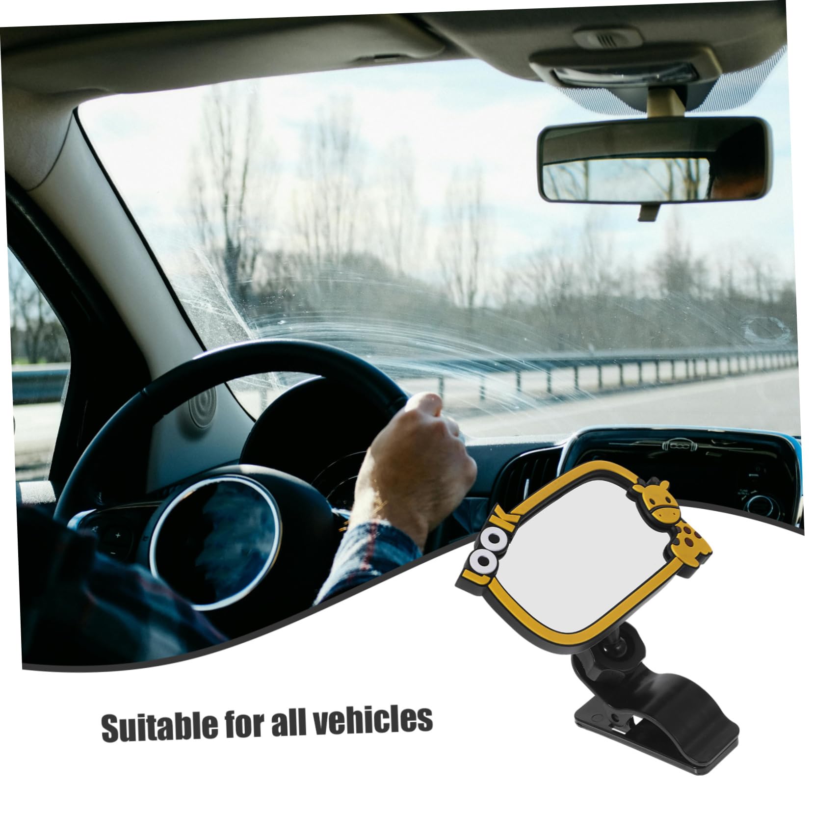 Yardwe 5 Pièces Rétroviseurs intérieurs et extérieurs miroir bébé voiture arrière miroir d'observation pour bébé de l'enfant rétroviseur intérieur Un verre