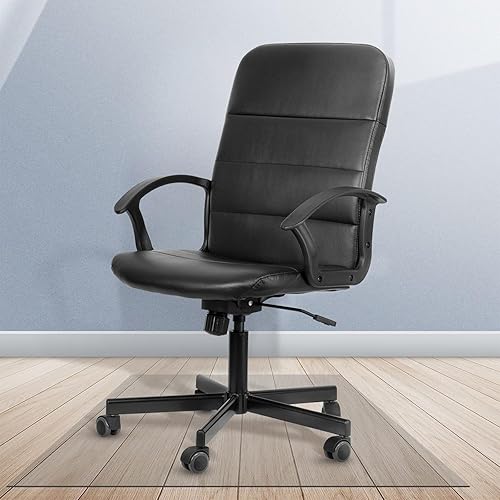 Tapete transparente para silla para suelo de madera, protector de suelo de PVC antideslizante para silla de oficina, 36 x 48 pulgadas