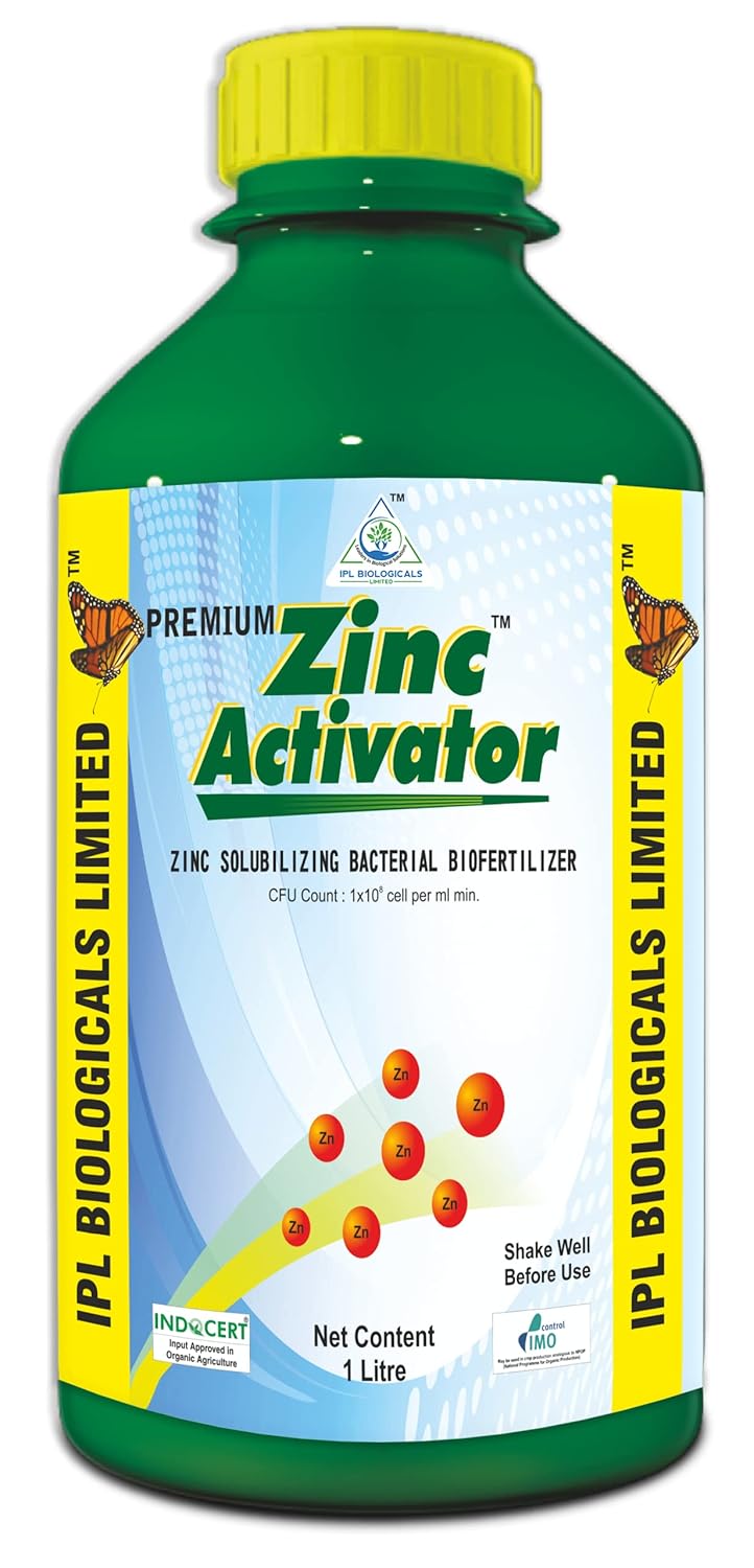 Premium Zinc ActivatorLtr,Bio fertilizers, Addresses zinc deficiency in plants protects them