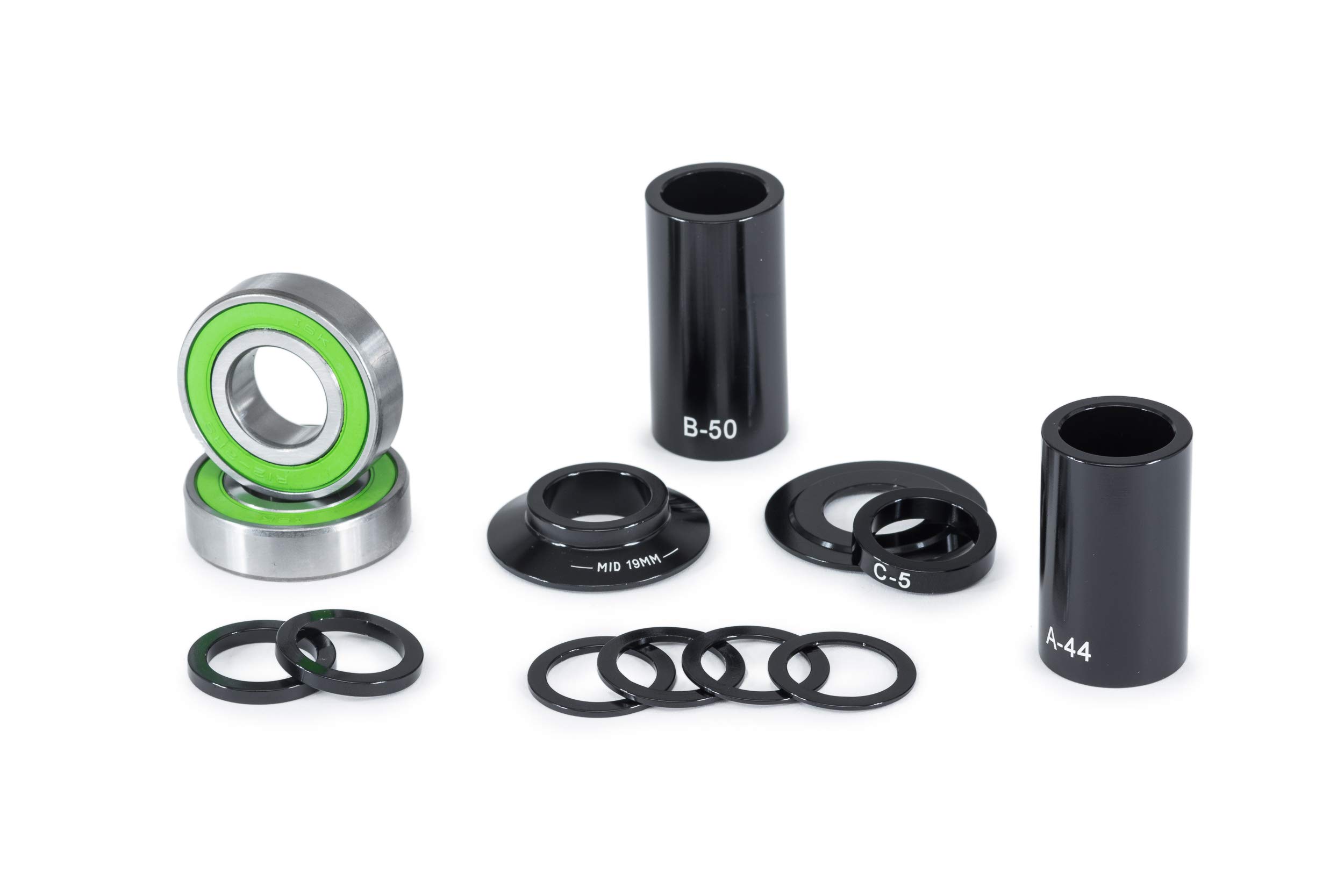 自転車 BMX ECLAT MID BBセット スピンドル径22mm BLACK Amazon.com : Eclat Mid Bottom Bracket Kit 22mm Black BMX