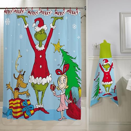 Miniatura 93 de Franco Juego de cortina de ducha y anillos de 13 piezas de Peanuts (producto 100% oficial)