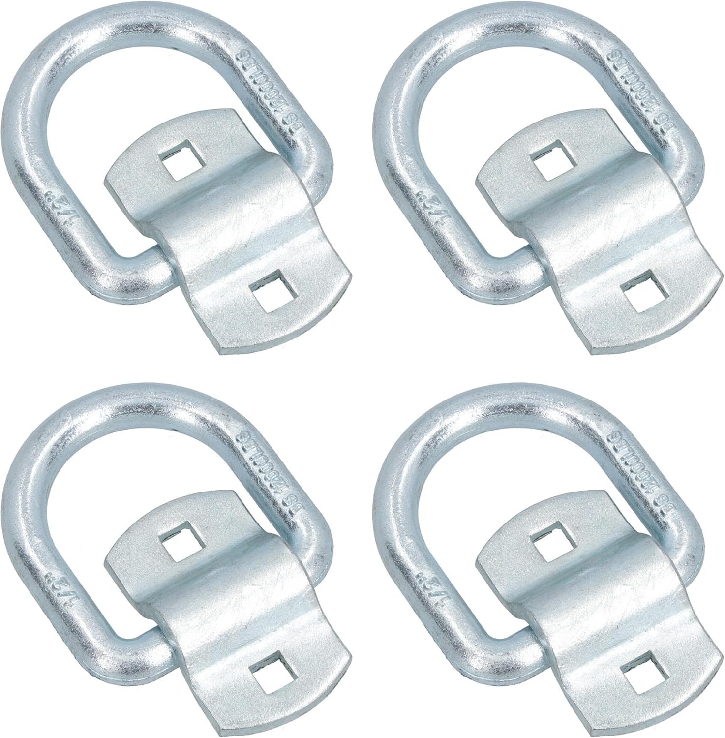 Bolt On Lashing Ring + Cleat Tie Down Support for Trucks Trailers 1.5 Ton SWL 4pc