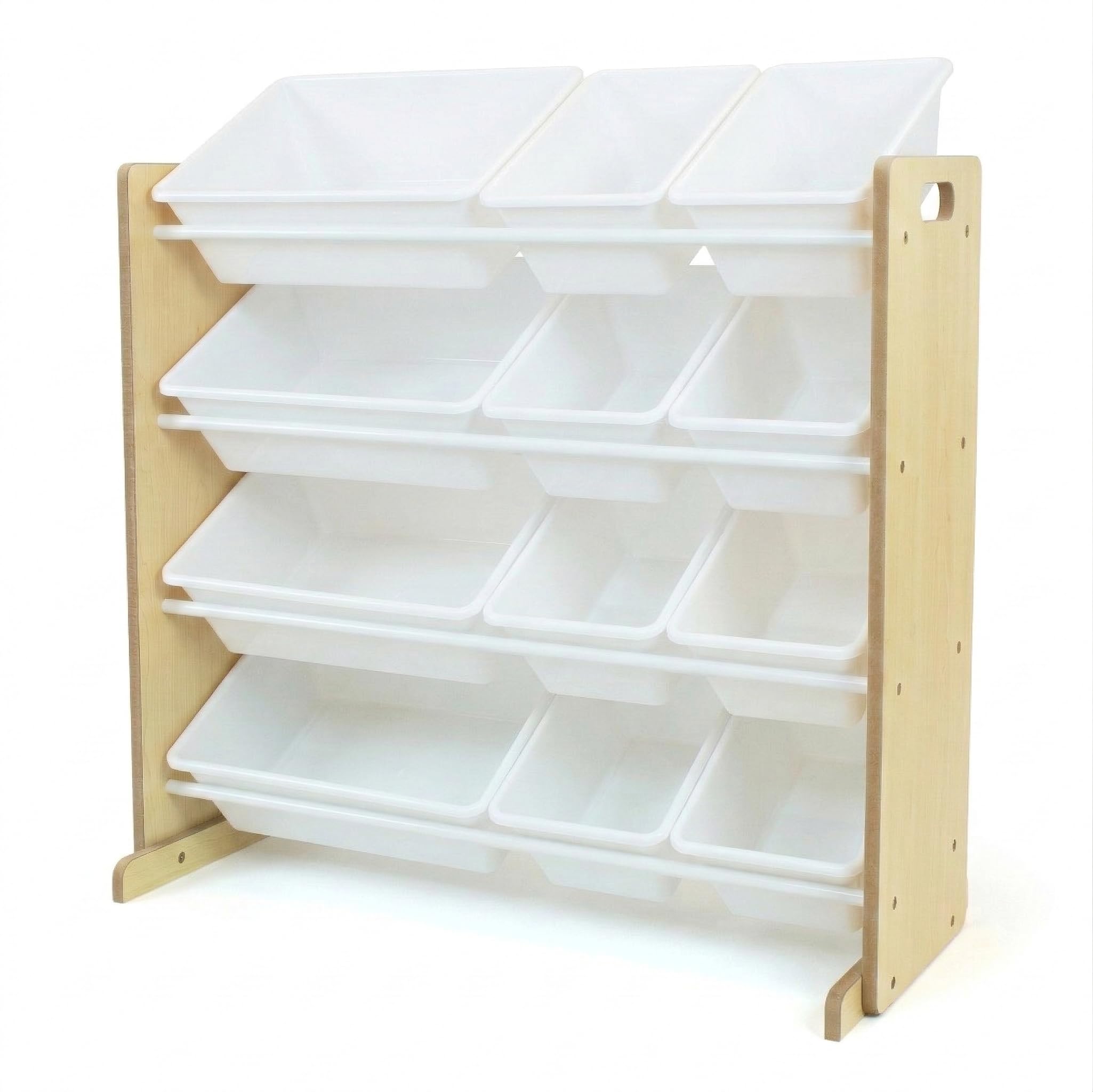 Humble Crew Kids Toy Organizer with 12 Bins, 4 Tier Storage for Playroom