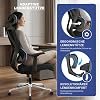MELOKEA ReliefBack Ergonomic Office Chair 150 kg 3D Armrests Comfortable Desk Chair with Dynamic Lumbar Support Spring Seat Padding 3-Level Locking Large People EN1335