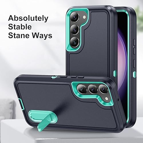 Miniatura 37 de BaHaHoues Funda para Samsung Galaxy S23 Ultra con soporte integrado, a prueba de golpes y caídas de grado militar para Galaxy S23 Ultra 5G