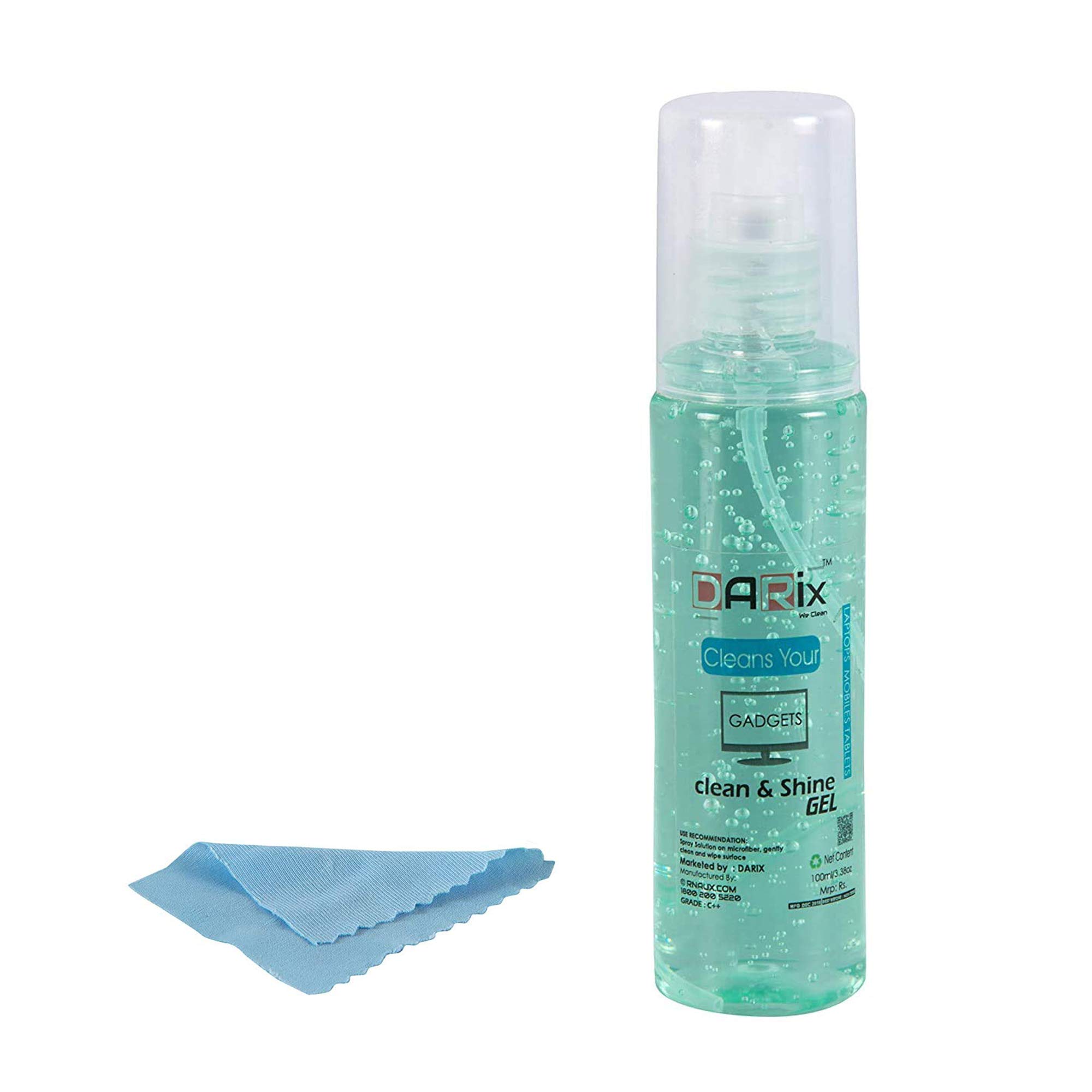 Darix Cleaning Gel Includes Soft Micro Fiber Cloth for Mobile Screen, Laptop Screen, LED TV Screen, iPad Screen, Camera Lens Glass, Sunglass - 100ml (Color May Vary) (B08ZSRS36W) Amazon Price History, Amazon Price Tracker