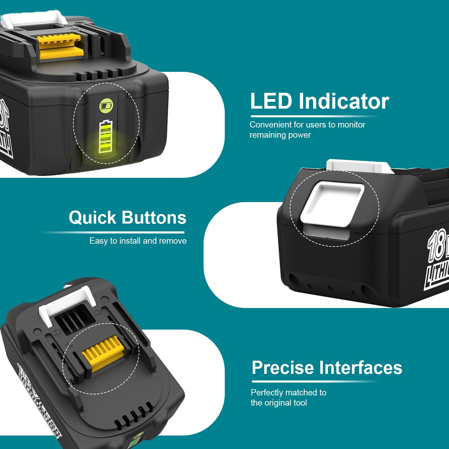 Energup 2 sztuki akumulatora 5.0Ah 18 V BL1850 + DC18RD ładowarka do Makita Bateria 18 V BL1860 BL1850B BL1840 BL1850 BL1830 BL1815