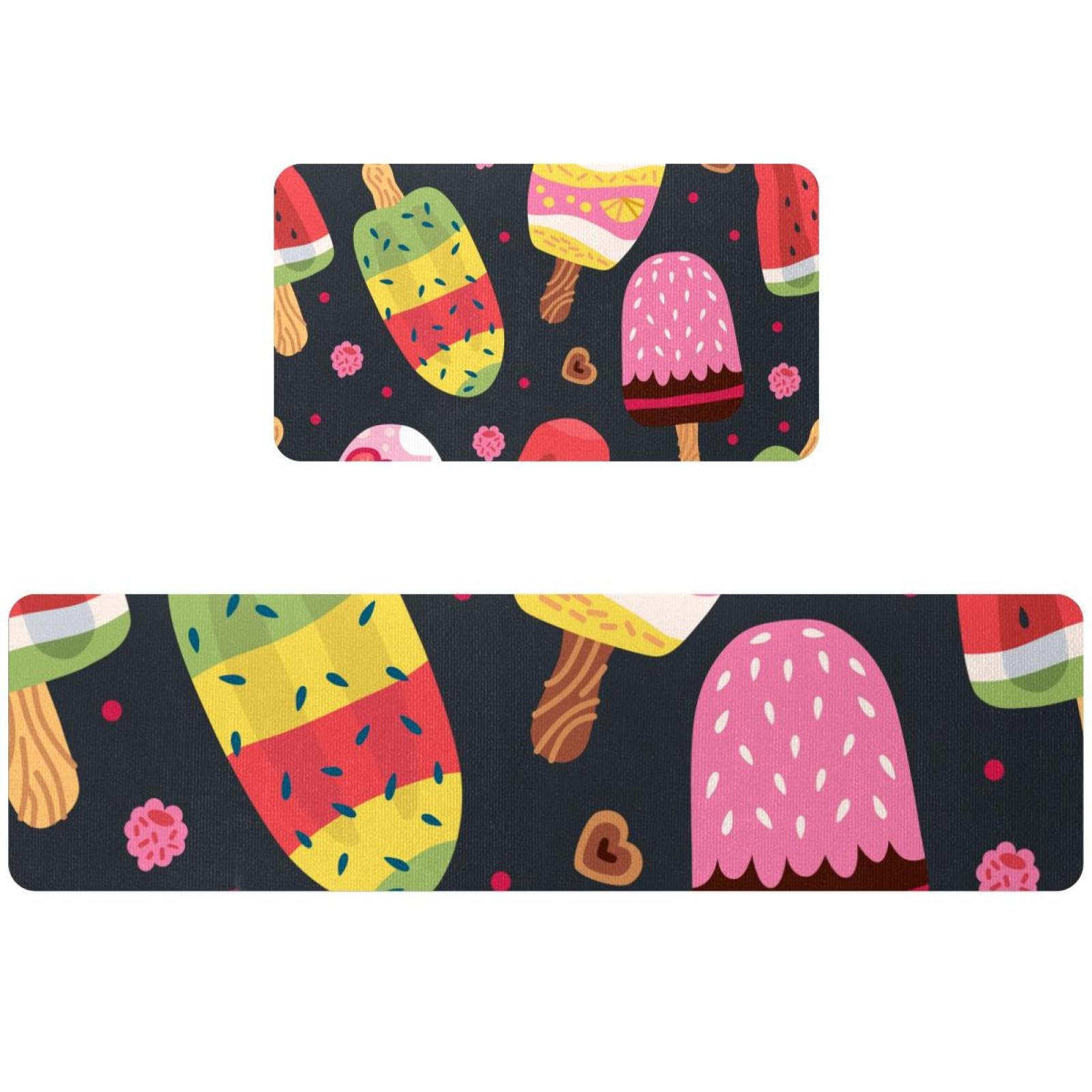 Alfombrillas de cocina antideslizantes VAPOKF lavables de 2 piezas