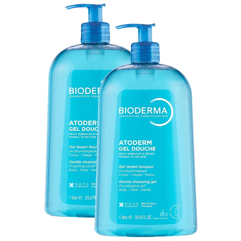 Bioderma Atoderm Gel de Banho Hidratante para Rosto e Corpo, para Pele Normal a Seca Sensível