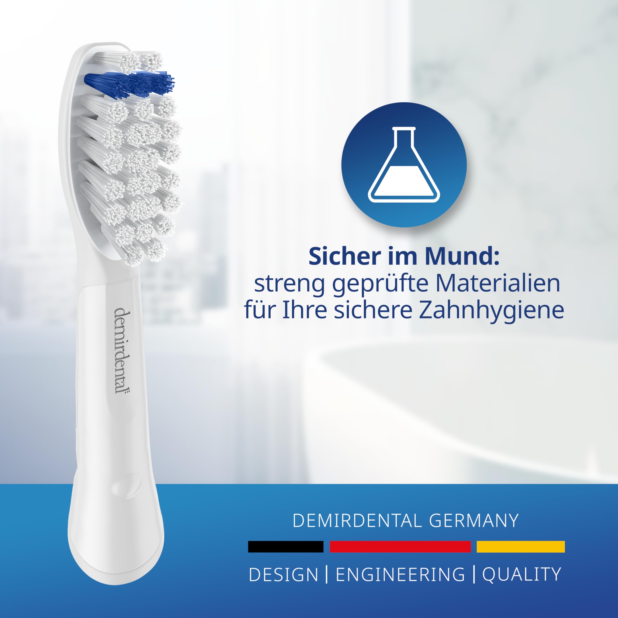 Extra Sensitive Aufsteckbürsten von demirdental für Oral-B Pulsonic Aufsteckbürsten Sensitive Plus, Ersatzbürsten für sehr empfindliche Zähne, 10 Stück (Packung mit 2)
