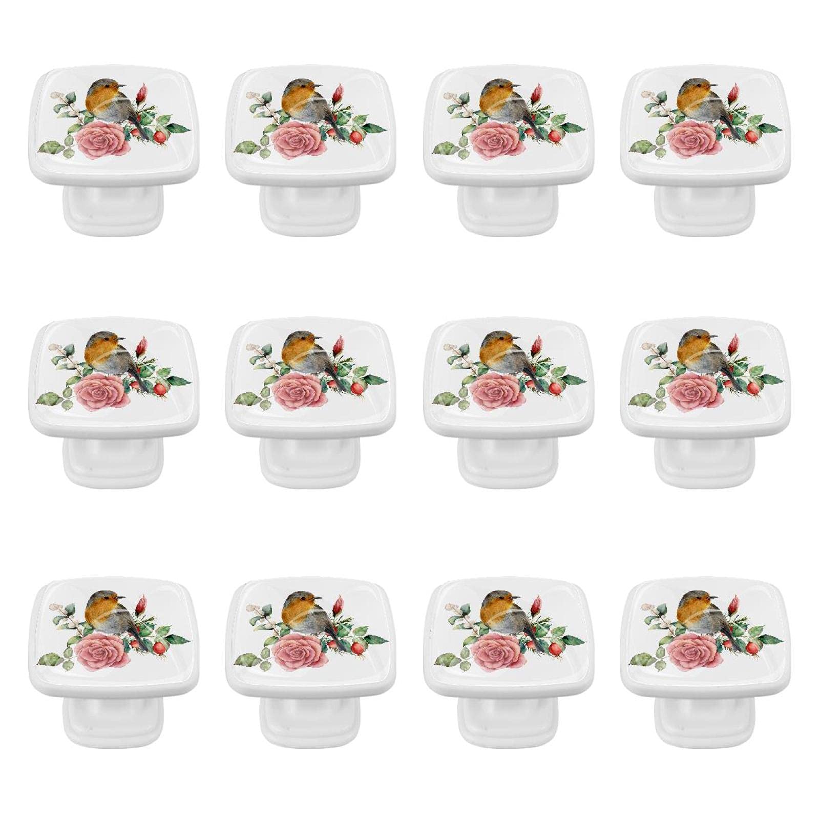 Boutons de tiroir oiseau floral pour rénover facilement un meuble ancien