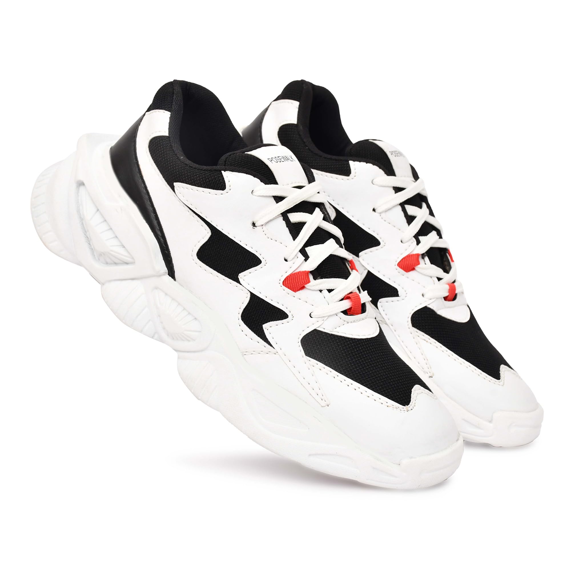 POSEWALK Mens White Casual Sneaker Shoes for Men 07 (UK/India)(Rambo 2) (B0DH3CT8J9) Amazon Price History, Amazon Price Tracker