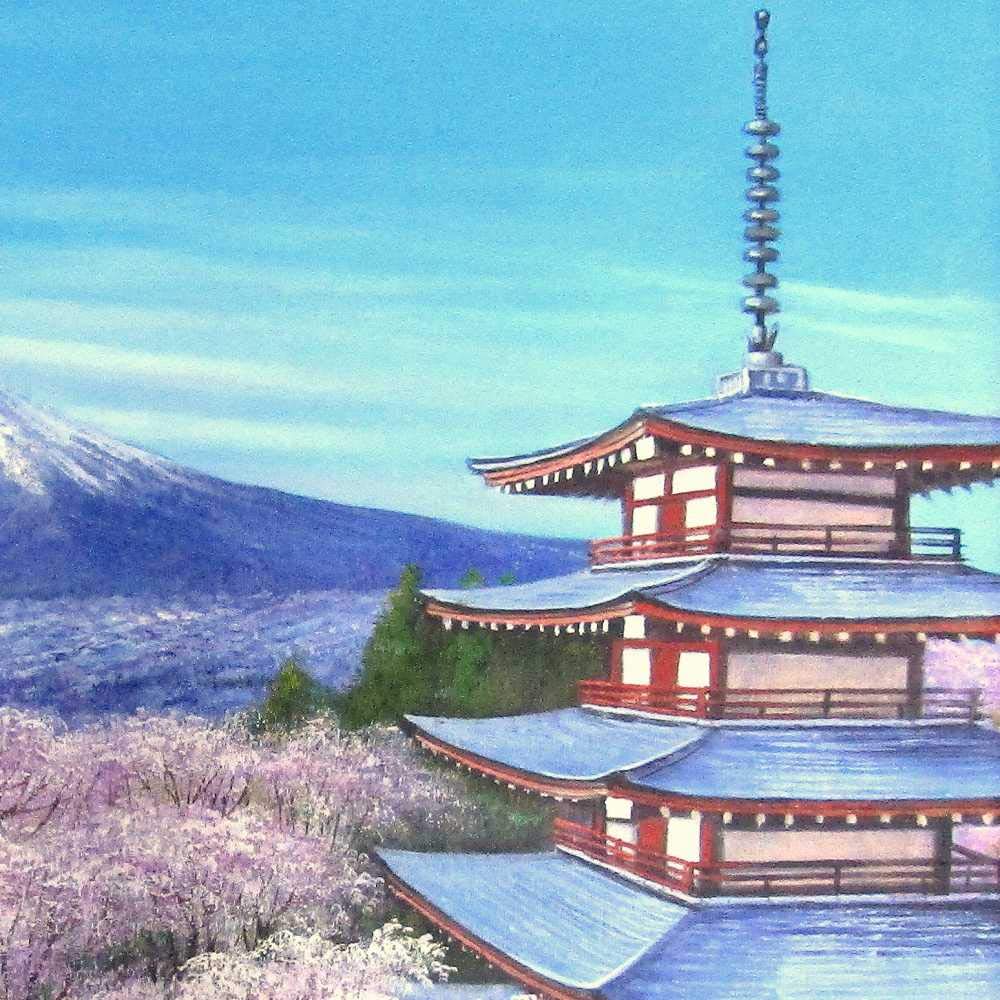 絵画 295 油絵/風景/東京の街景/目白台/F10号 Amazon.co.jp: 木村由記夫 富士と塔と桜 ゴールド F10号 油彩画 油絵