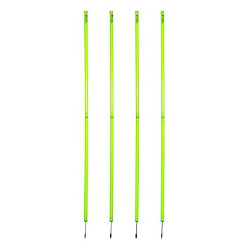 SAS SPORTS Slalom Poles for Football Training-Set of 4 Foldable (5ft x 25 mm)