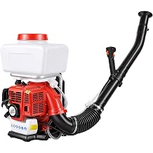 43cc Backpack Fogger Sprayer Gas Powered, 2HP Engine, Mosquito Fogger Sprayer with 3.7gal Tank, Adjustable Spray Distance, Powder and Liquid Duster System for Garden Outdoor Use, Red