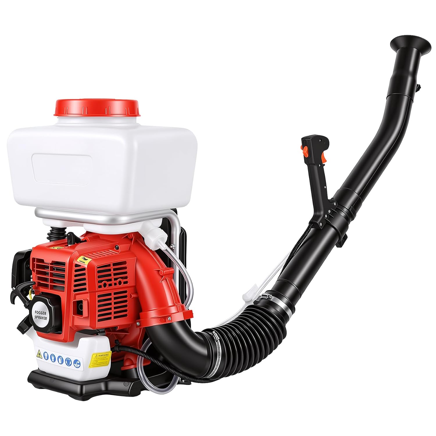 YOXIER 43cc Gas Mosquito Fogger & Backpack Sprayer - 3.7 Gallon Yard Sprayer & Fog Machine for Outdoor Repellent - 2HP Multi-Function Garden Sprayers, Duster & Backpack Blower for Gardening (Red)