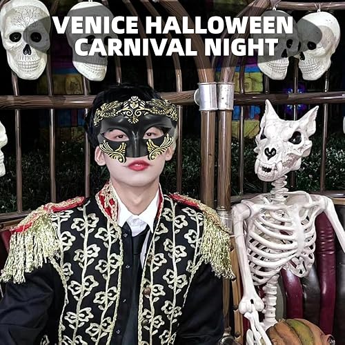 Miniatura 4 de Máscara de mascarada para parejas, máscara de máscaras para hombres, máscara griega romana, máscara veneciana, máscara de mascarada, juego de