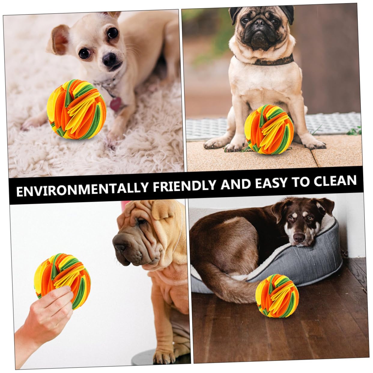 Sosoport 2piezas Juguete Interactivo para Perros Bola De Alimentación Lenta para Mascotas Juguete Colorido De Masticación y Ocio para Perros Pequeños y Medianos Limpieza y Estimulación