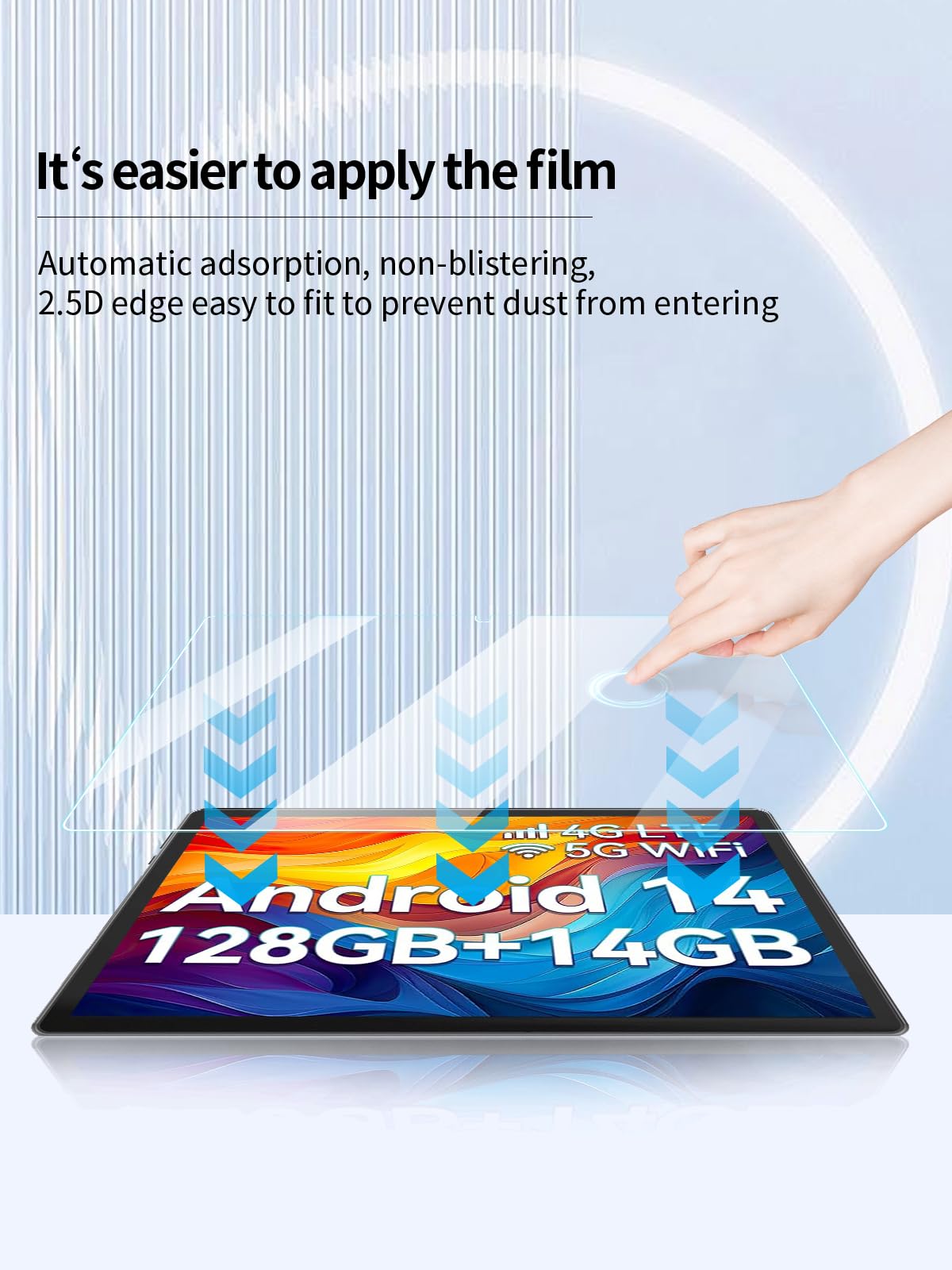 2-Pack Screen Protector For EITOMIN D106 Android 14 Tablet - 9H Hardness Anti-Scratch