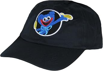 Culture Fly Poppy Playtime Hat Huggy Raised Embroidery Adjustable Dad Hat Cap for Men and Women Black
