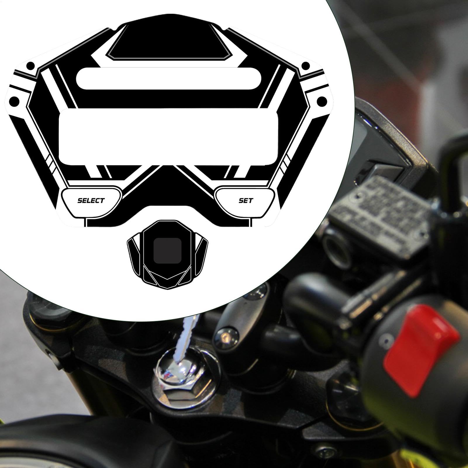 Proteggi Schermo Strumento Stampa Ad Alta Definizione, Preciso | Protezione Antigraffio Moto Forte Pellicola Adesiva Antigraffio Per Display Del Tachimetro E Strumentazione