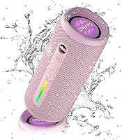 Vista 9 de OHAYO - Altavoz Bluetooth portátil, impermeable IPX7, inalámbrico con sonido estéreo de 24W, graves extra, Bluetooth 5.3, luces RGB, emparejamiento
