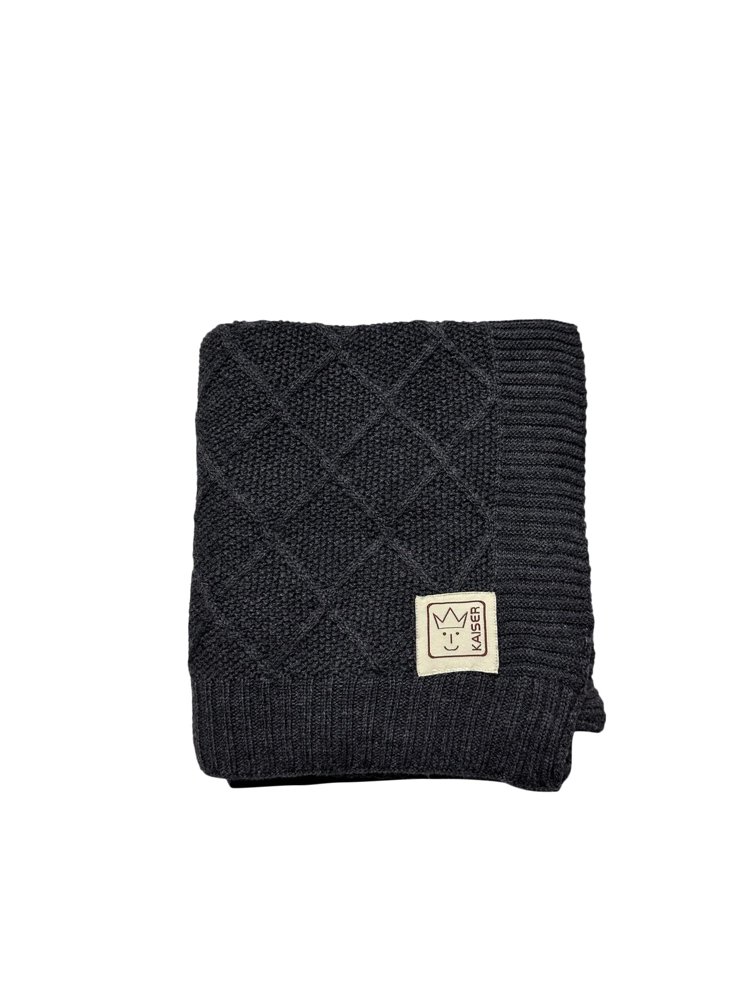 Kaiser 6521725 Wool – Coperta per neonati in 100% lana merino, traspirante, per neonati, per l'estate, neonati, coperta per il passeggino, coperta per l'ovetto, colore nero