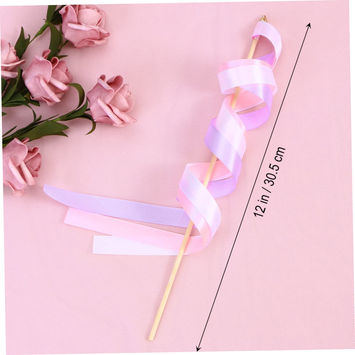 COLLBATH 60stücke Farbige Ribbon Sticks Mit Glocken Zauberstäbe Für Hochzeiten Und Feiern Party- Für Festliche Anlässe