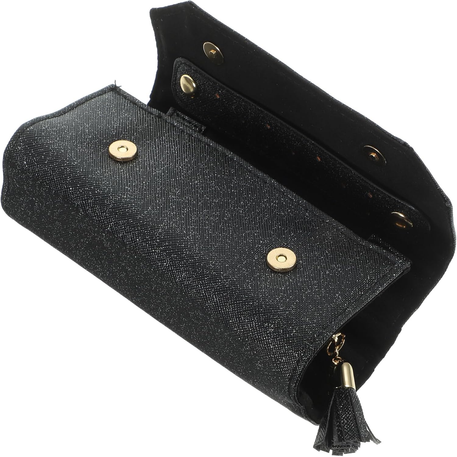 Alipis Portable Travel Jewelry Organizer Roll Multifunctional Foldable Case Shimmering Pu Lightweight and Jewelry Storage for Easy Organization and Travel