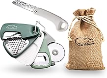 Kitchen Gadgets 6 Piece Set - Space Saving Cooking Tools Utensils for Small Kitchen, Stainless Steel Accessories for RV inside Camper Outdoor Gadgets Gifts Essentials Dishwasher SafeGreen