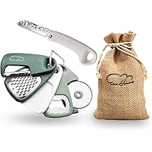 Kitchen Gadgets 6 Piece Set - Space Saving Cooking Tools Utensils for Small Kitchen, Stainless Steel Accessories for RV inside Camper Outdoor Gadgets Gifts Essentials Dishwasher SafeGreen