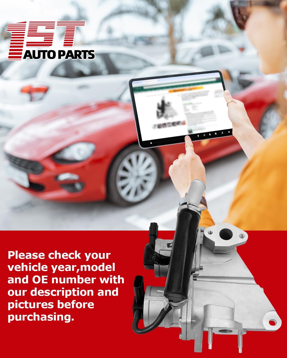 1ST 25710-31022 Secondary Air Injection Check Valve Compatible with Toyota 2012-2015 Tacoma with 4.0L V6 Replaces OE: 176130P010 2571031020