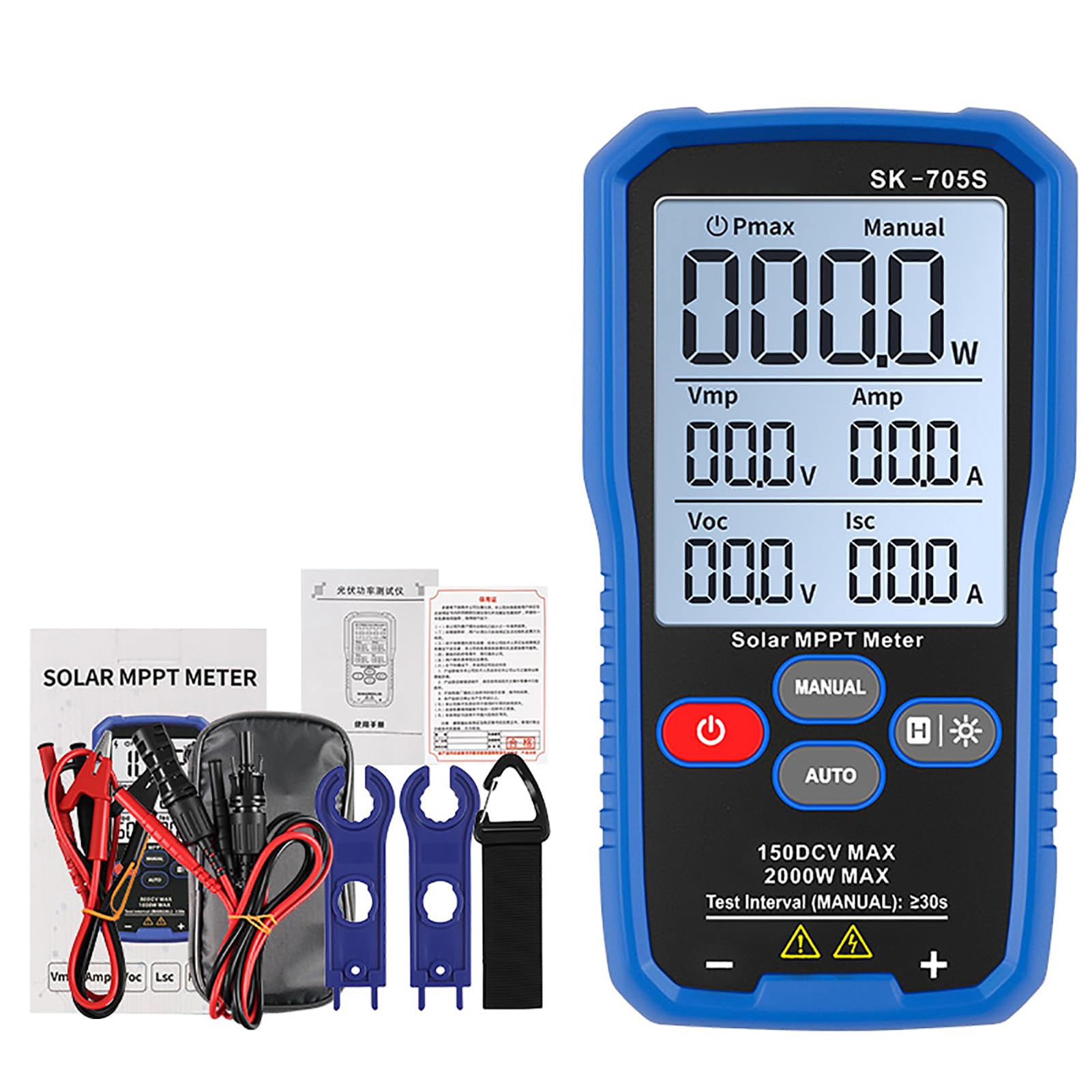 Solarpanel-Leistungstester 2000 W SK-705S für Solartechniker