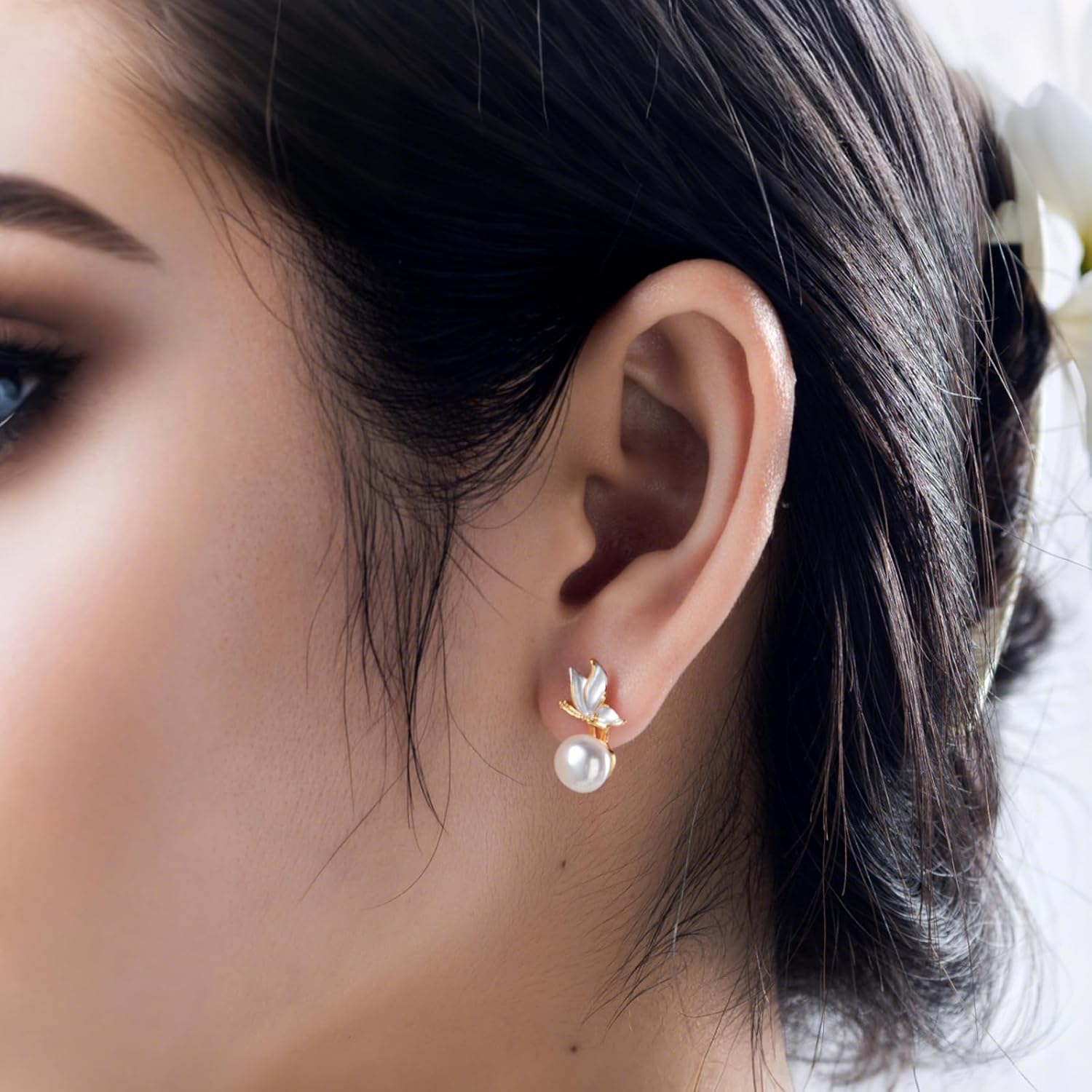 Freshwater Cultured Pearl Earrings - Image 2