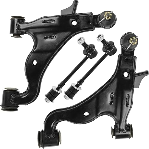 Miniatura 29 de Detroit Axle - Kit de brazos de control delanteros de 4 piezas para Nissan Cube 2009-2014, Nissan Versa 2007-2012 2 brazos de control inferiores con