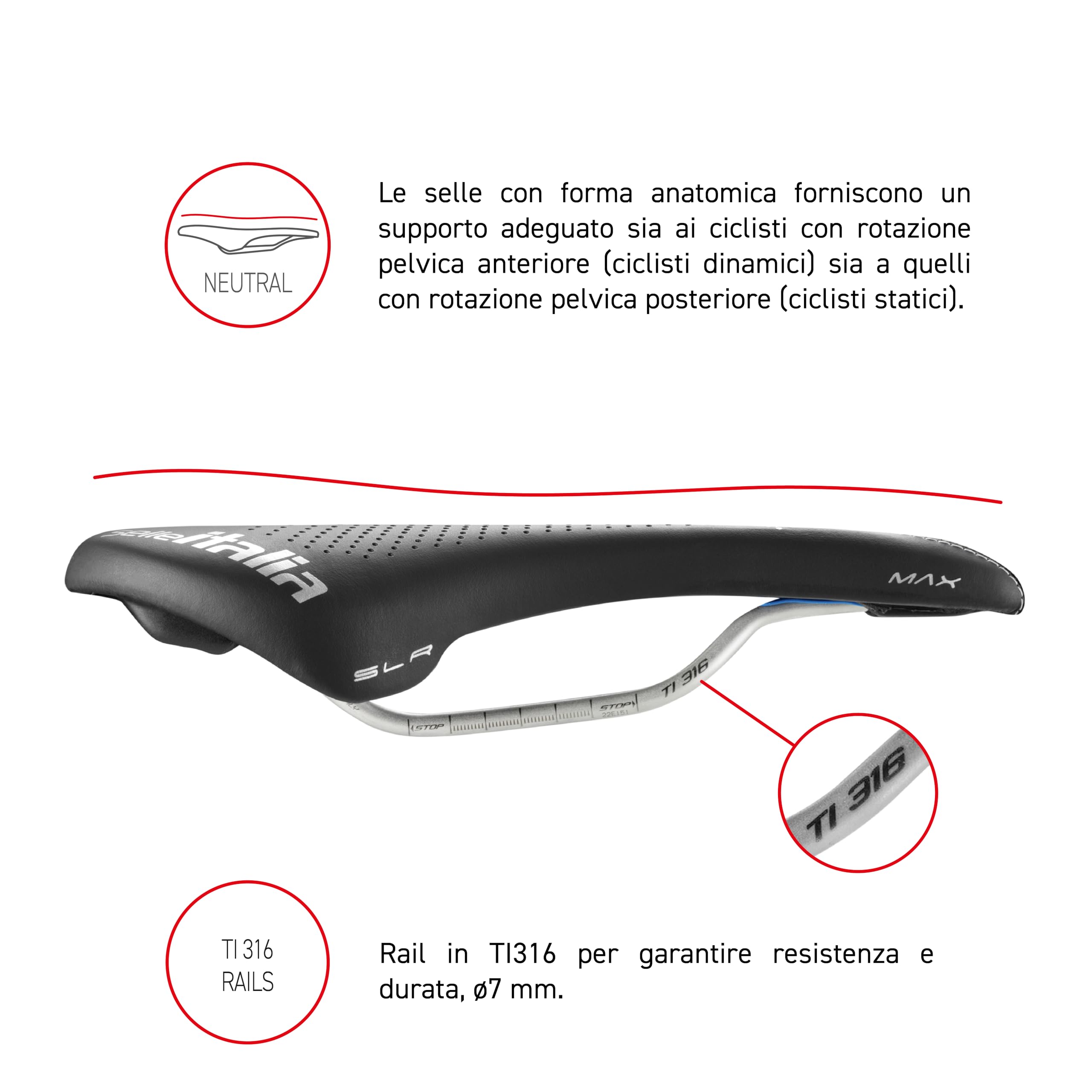 Selle Italia Max SLR Gel Superflow - Sella Max SLR Gel Superflow Nera, L3 Unisex Adulto