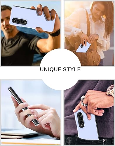 Miniatura 6 de BENTOBEN Funda para Galaxy Z Fold 4, silicona gel goma parachoques delgado duro PC delgada funda protectora a prueba de golpes para Samsung Galaxy Z