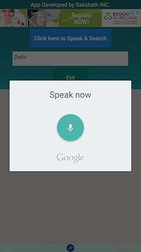 Voice Search - Powered by Google