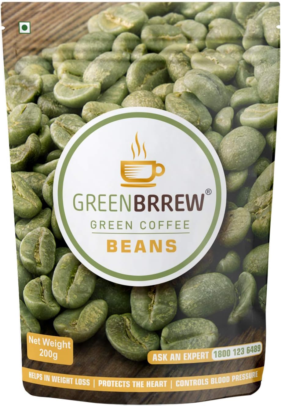 Organic Unroasted Green Coffee Beans for Weight Loss, 200g