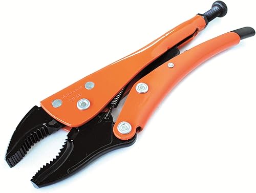 Miniatura 5 de Anglo American Tools - Alicates de bloqueo de mandíbula recta de 5 pulgadas en epoxi naranja, GR11205