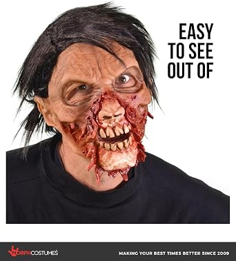 Zagone Studios Men's Torn a Part Zombie Mask