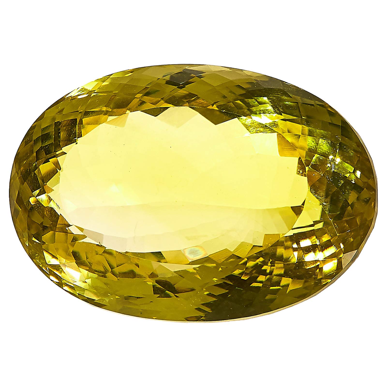 Faagems Unisex Natural Lemon Quartz Gemstone