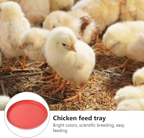 Miniatura 5 de 2pcs Poultry Feeder Food Feeding Tray Water Drinker Feed Plates Container for Chicken Goose Pigeon