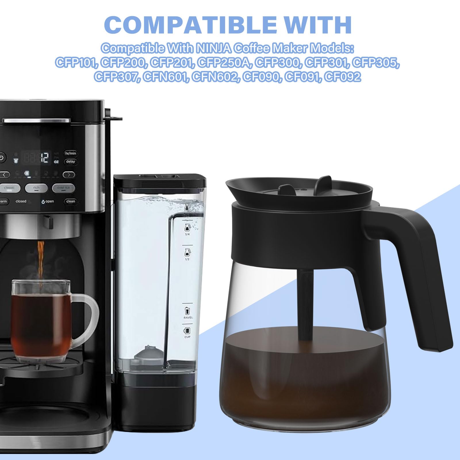 Cafetière Expresso EpheyFIF Poignu00e9e De Rechange Pour Cafetiu00e8re, Moka, 1, 3, 6, 9, 12 Tasses (1 Tasse Brûleur Moka