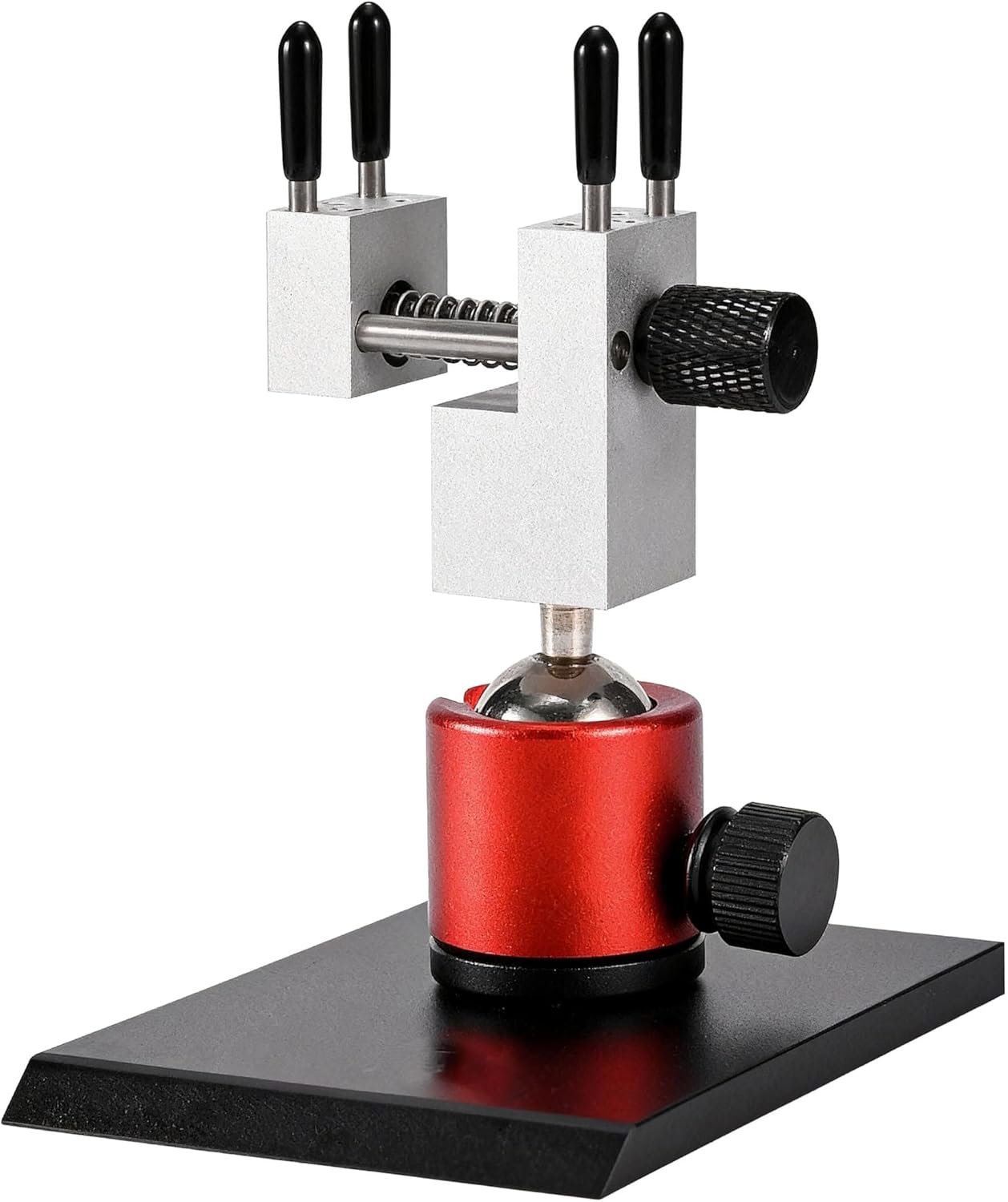 Mini Bench Vise | Small Vise – Precision Mold-Steel Hobby/Jewelers Hobby Vise, 360° Spherical Base, 6 Clamp Rods, 2.28in Opening Width, Handheld/DIY Tool for Models, Jewelry & Crafts