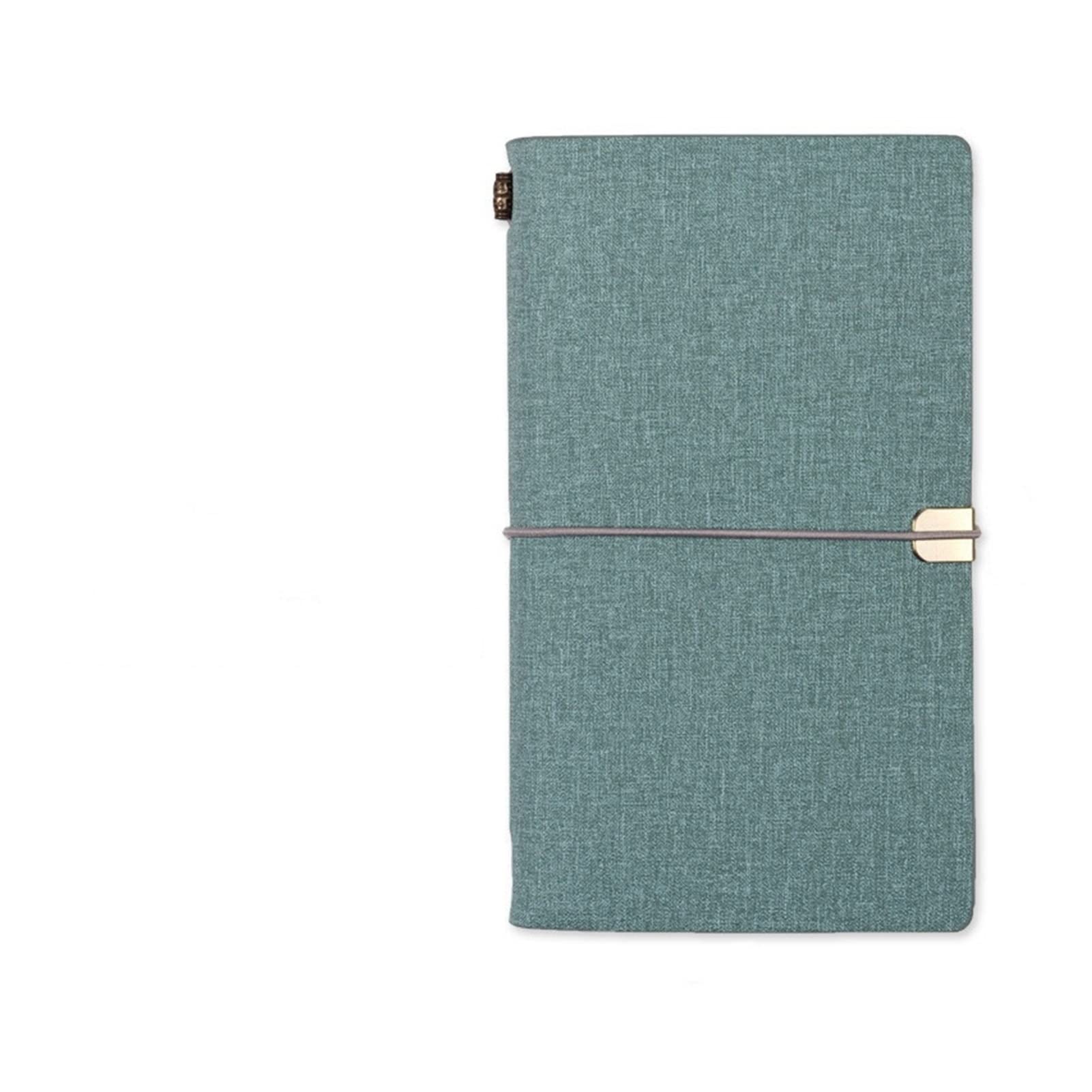 Cuir A6 Notebook Papier Lâche Papier Vintage Journal Voyage Journal de voyage Sketchbook Planificateur Carnet de cahiers scolaires School Papeterie scolaire (Color : Green, Size : A6)