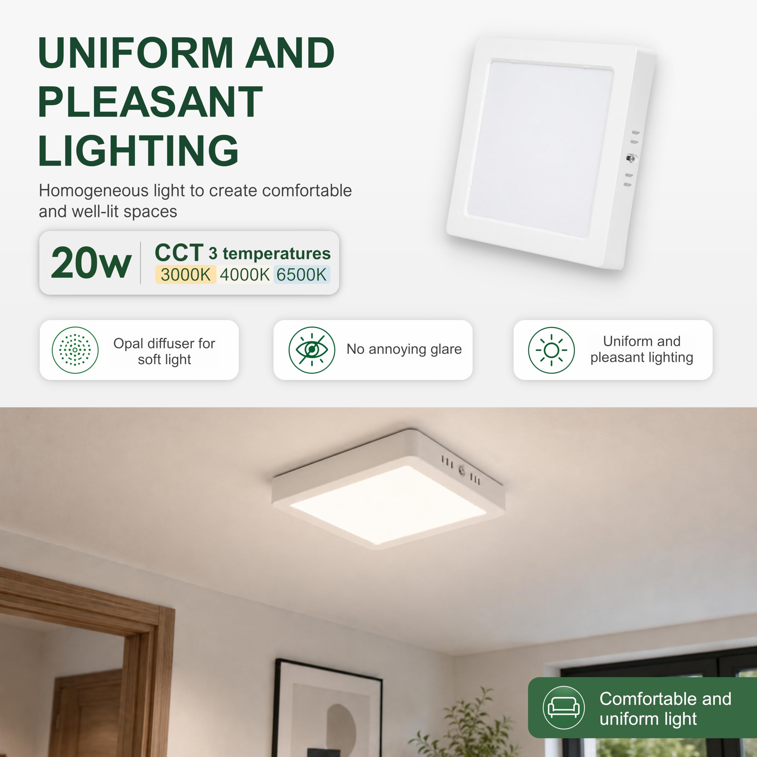 CLAR - Plafoniera LED Soffitto