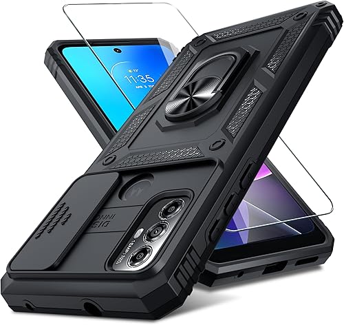 Miniatura 1 de Motorola Moto G Play 2023 Funda integrada para lente de cámara deslizante y protector de pantalla no para versión 2021 resistente a los golpes