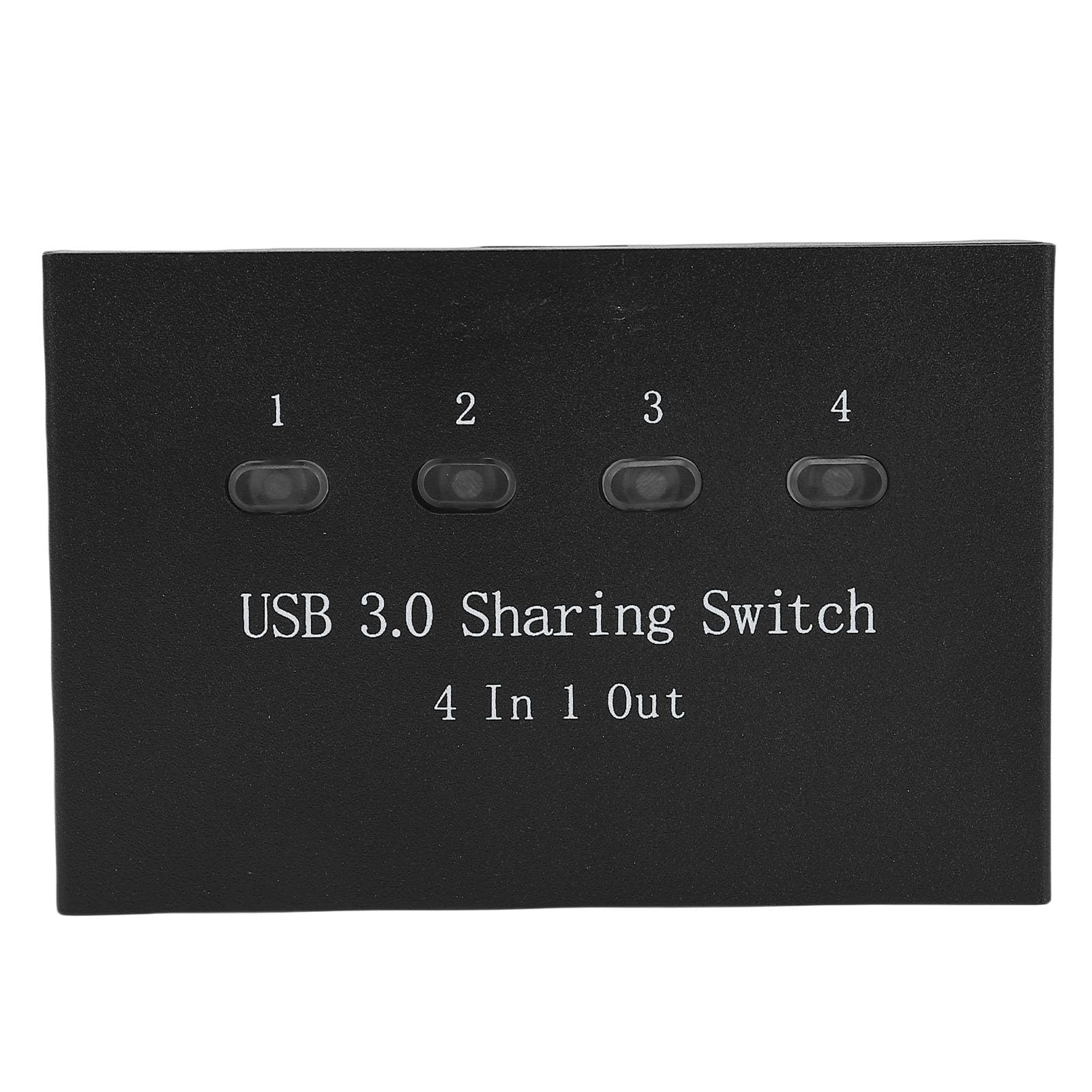 USB-Drucker-Sharing-Switch, Manueller 4-Port-Switcher für 4 Computer, die Sich Einen Drucker Teilen, USB 3.0-Hochgeschwindigkeitsübertragung mit Plug-and-Play, Manuelles Umschalten für den